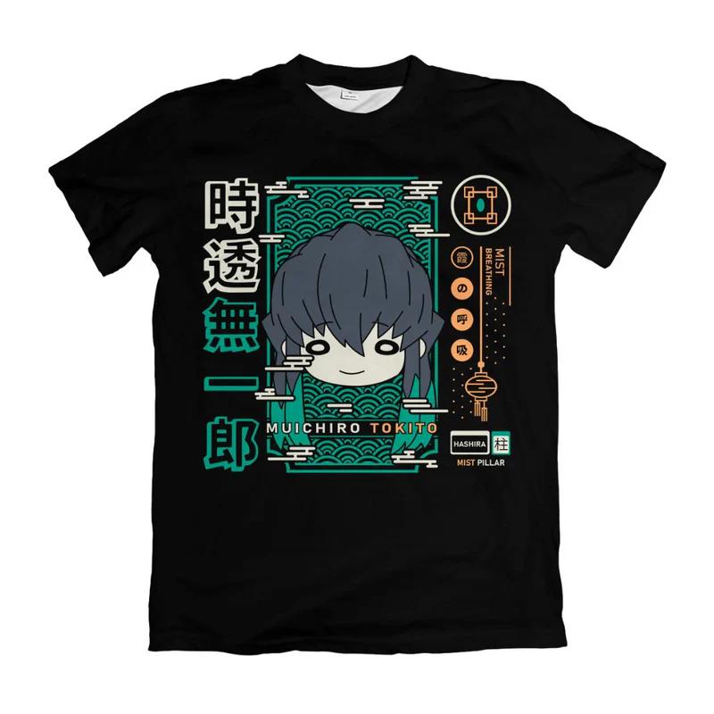Demon Slayer QVersion Cotton TShirt for Adults and Children Nine Hashira Main Characters Anime Short Sleeve