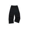 FILA Fusion Casual Fashion Street Style Knitted Long Pants Men bottoms Deep-Black T11M212606F-BK