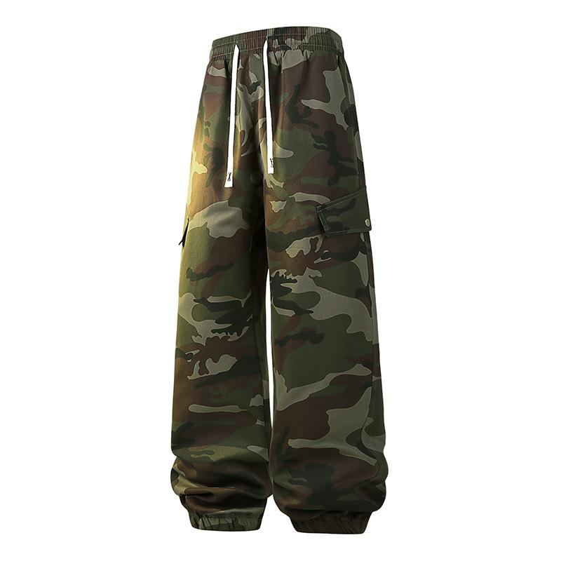 Men's Casual Pants Autumn Thin Trendy Brand American Loose Straight Pants