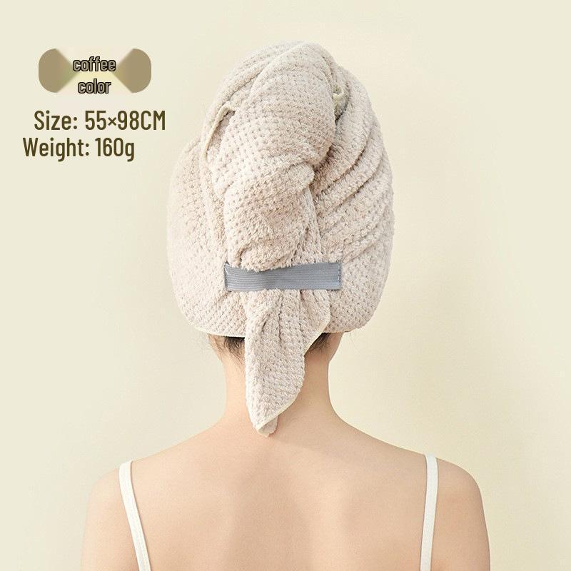 Women s Quick-Dry Super Absorbent Hair Towel & Bath Wrap 55*98cm кофейный