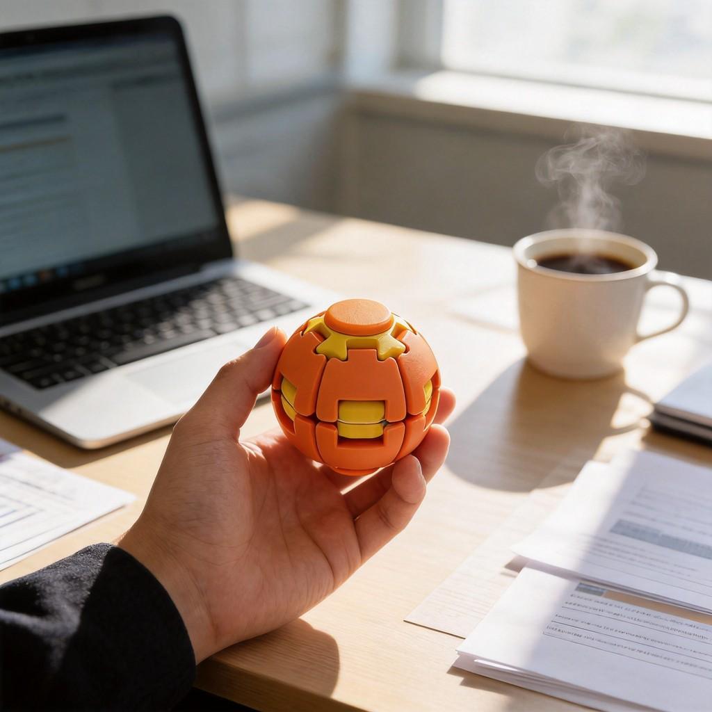 Plastic Puzzle Ball For Stress Relief And Focus Improvement In Office