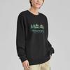 Skechers Letter Pattern Printed Crew Neck Sweatshirt Unisex Sweatshirt Carbon-Black L423U067-0018