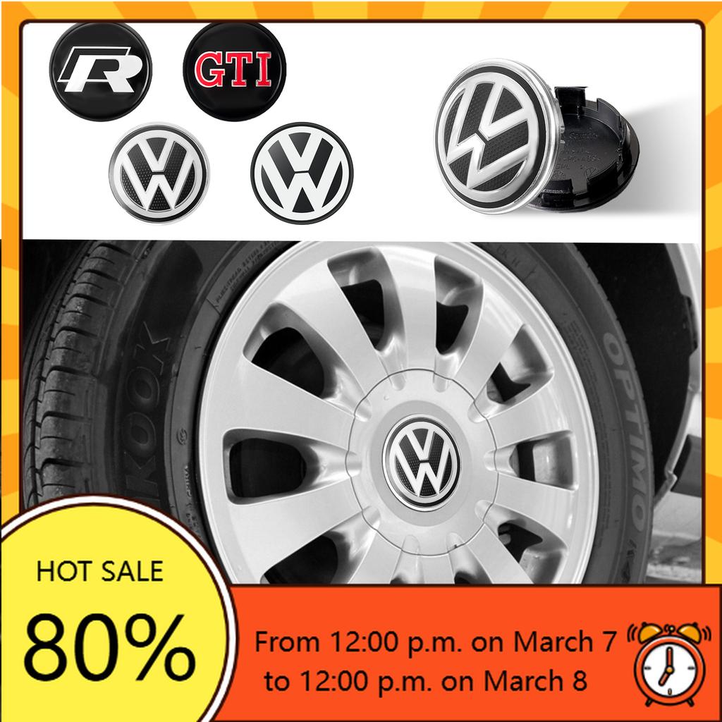 For VW Volkswagen Jetta MK5 Golf 4Pcs 55/65/66mm Car Wheel Center Hub Cap Rim Cover For Volkswagen VW golf 4 5 6 7 8 passat B5 b
