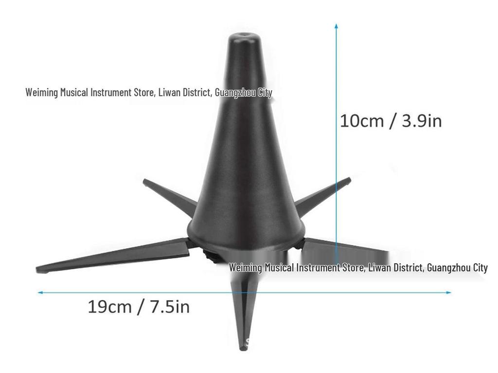 Foldable Five-Legged Clarinet Stand - Portable Wind Instrument Accessory
