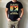Vintage Retireunisext Plan Bird Watching T Shirt Funny For Lover Birdwatcher Casual Top Vintage Washed Comfortable Stretched