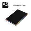 (Logo Engraving Possible) A6/A5/B5 Student Color Subject Notebook, Leather Business Notepad, Meeting Record Book, Diary, Lined Inner Page, Handbook