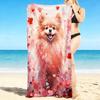 1Pc Pomeranian Heartland Beach Towel Quick Dry Multiuse For Beach Pool Gym Yoga Home Travel Christmas Halloween Xmas Gift G1167