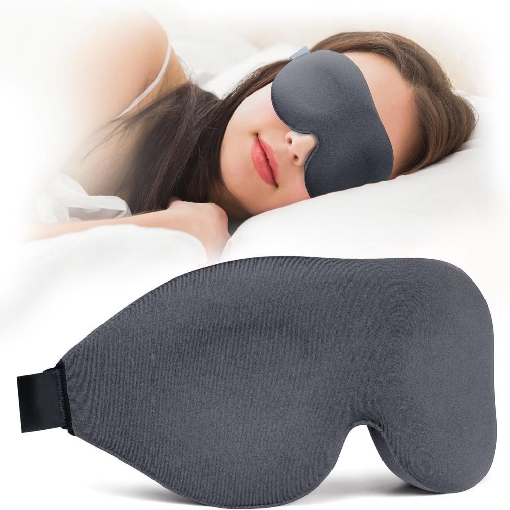 3D Eye Patch 100% Light Blocking Eye Mask Contoured Sleep Mask Soft Skin-Friendly Material Breathable Eye Cover for Travel Rest