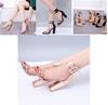 Stylish Women's Ankle Strap Sandals With Clear Chunky Block High Heels