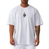 Muscleguys Men's Fitness Clothes Loose Breathable and Cool T-shirt Summer Round Neck Trendy Ideas Printed Top Running for A Walk