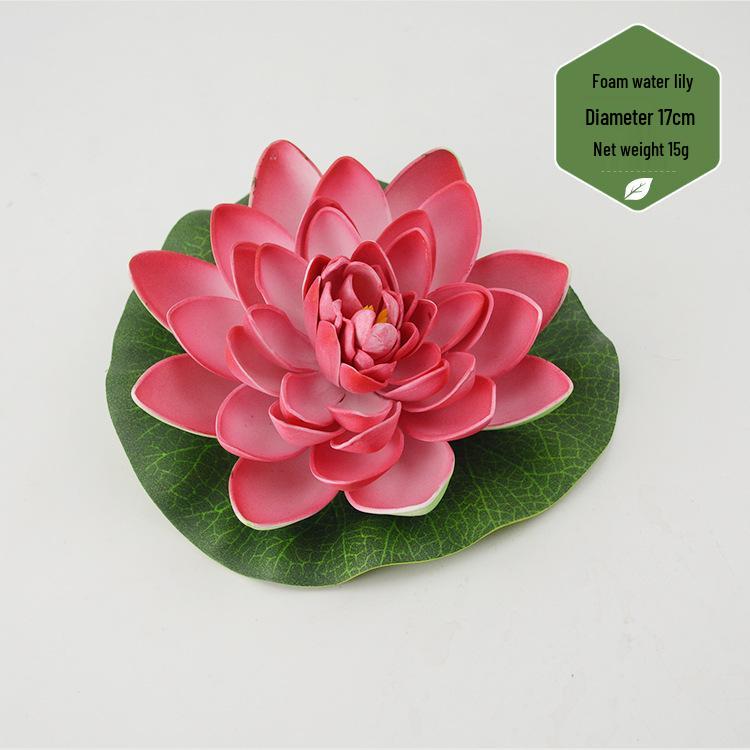Artificial Lotus Leaf & Lotus Flower Pond Decorations for Fish Tanks & Living Rooms