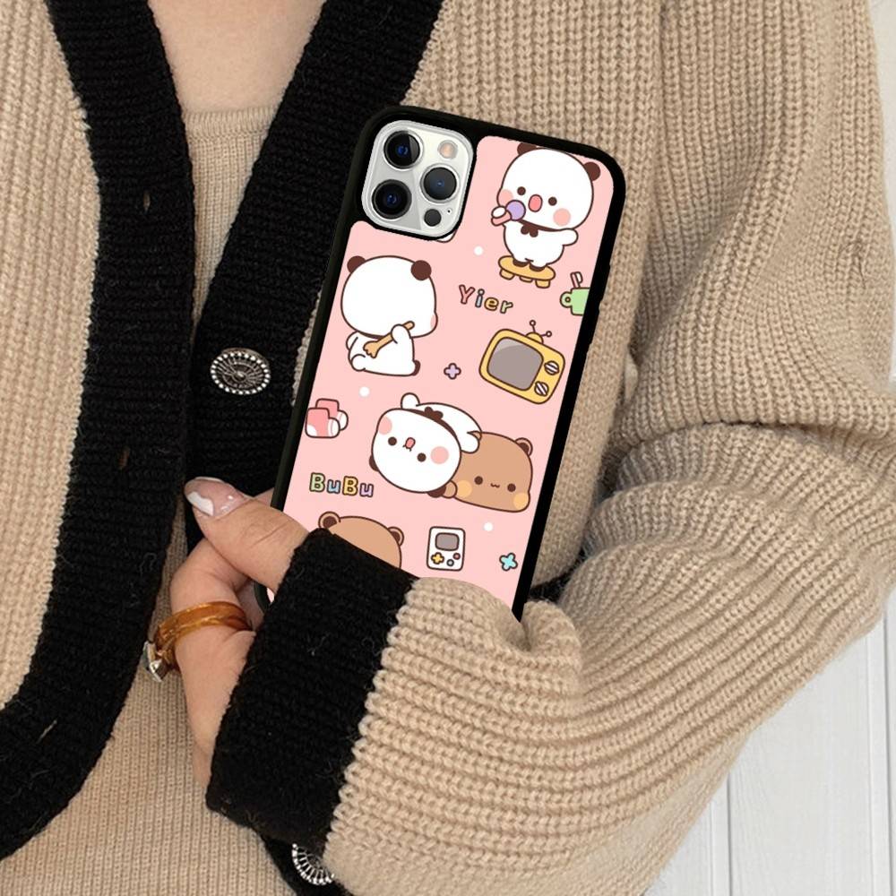 Character Bubu And Dudu Phone Case For IPhone 17 16 15 14 13 Plus 12 11 Pro Max PC+TPU Cases Back Cover