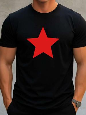 Star Mix & Match Colour Of Star T-shirt Soviet Union Symbol Top Men's Tee
