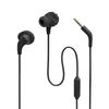 JBL ENDURANCE RUN2 Wired Earphones, IPX5 Waterproof, 1-Button Remote, Magnetic Charging, 3.5mm Plug, Black, JBLENDURRUN2BLK, Small