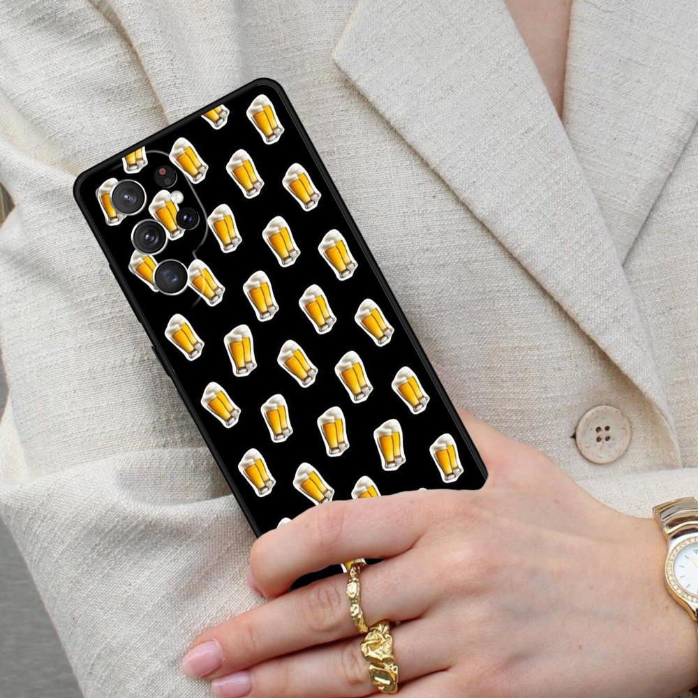 Beers Alcohol Bubble Cell Phone Case for Samsung Galaxy S26 Ultra S25 S24 S23 S22 S21 S20 Note10 Cover