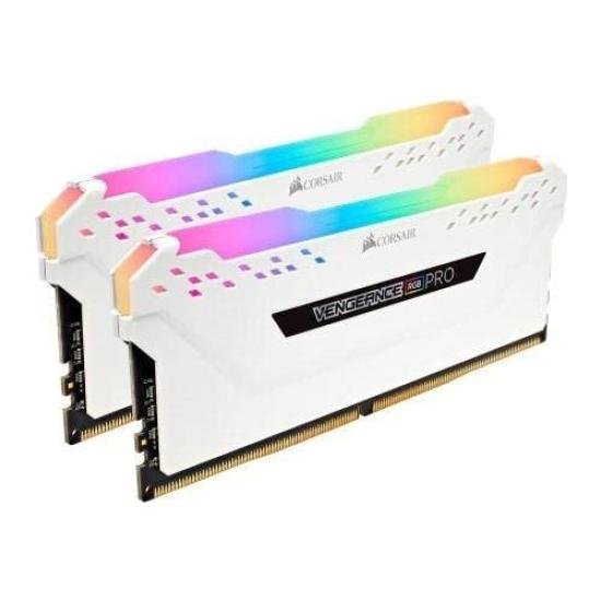 CORSAIR Memoria per PC desktop Corsair VENGANCE RGB Series 32 GB x Bianco CMW32GX4M2E3200C16W DDR4-3200 MHz [16 GB 2]