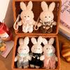 Boutique Plush Doll Long-Eared Rabbit Doll Pendant Diy Handmade Cartoon Keychain Accessories Merchandise Pendant