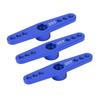 3Pcs 25T Aluminum Alloy RC Servo Arm Horn Long Type for 1 10 Remote Control Car Upgrade PartBlue