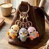 Weicher Woll-Häkel-Schlüsselanhänger Handgestrickter Anhänger Schmuck Geschenk Pinguin-Puppe Schlüsselanhänger Taschenanhänger