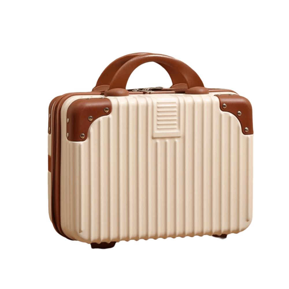 

Косметический 14-дюймовый кейс для макияжа, сумка, багаж, дорожный бокс с ремнями, мини-ручная кладь, для перелета