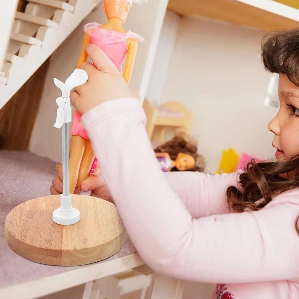 Wooden Base Doll Display Holder 1/3 1/4 1/6 1/8 Doll Bracket Doll Stand  Dolls Accessories