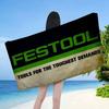 F-Festool Bath Towel Microfiber Soft Water Absorbing Breathable For Girl Kids Decorative Cartoon Beach Towel
