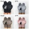 Mode Weiche Dicke Warme Fäustlinge Vollfingerhandschuhe Niedliche Katze Strickhandschuhe