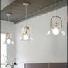 Walnut Glass Pendant Light for Bedside, Salons, Cafes, and Bars