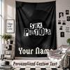 Wall Hanging Tapestry With Custom Name & Text, Sex Pistols Decorative Tapestry For Bedroom