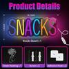 Snacks Neon Sign, Snack Bar Sign Wall Decor, Dimmable USB Powered Neon Light for Candy Cake Shop Coffee Bars Decoration