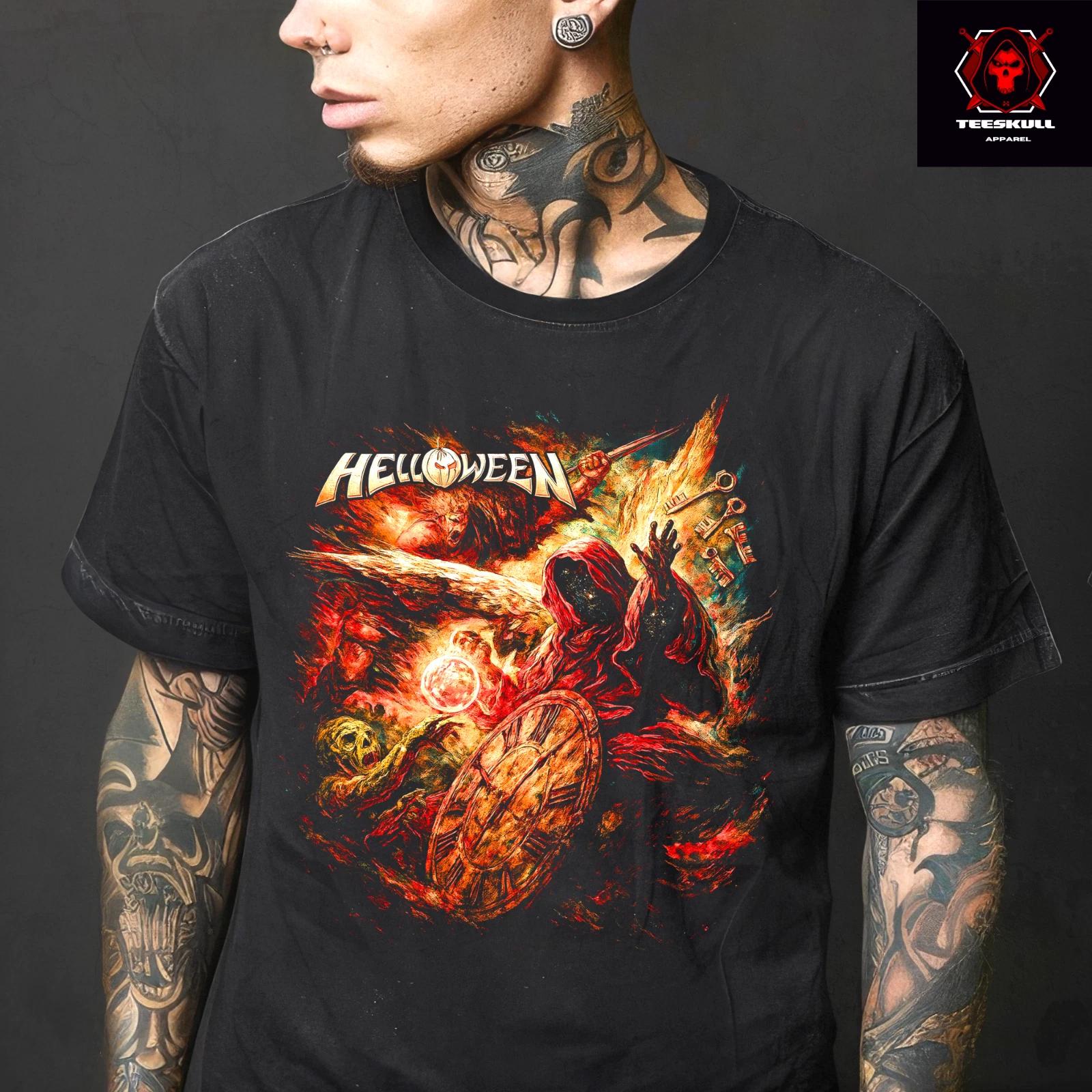 Helloween Classic Rock Metal Band Unisex Premium Cotton T-Shirt 4XL