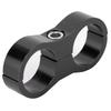 12AN Hose Separator Clamp Divider Clip Aluminum Alloy Fitting Adapter for OilFuel Hose LineBlack