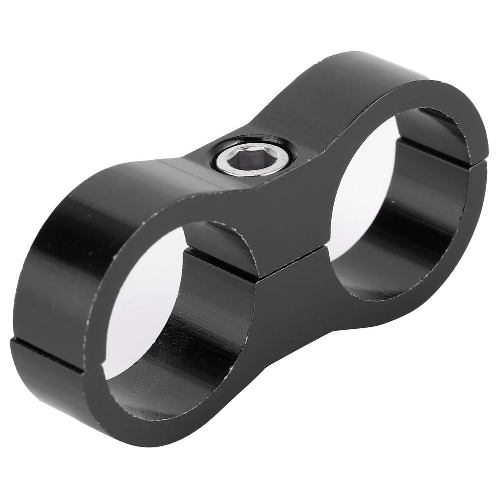 12AN Hose Separator Clamp Divider Clip Aluminum Alloy Fitting Adapter for OilFuel Hose LineBlack