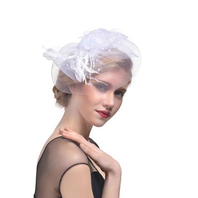 Women Flower Top Hat Fascinator Hairpin Wedding Party Hair Clip Decor