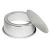 10 Inch Round Removable Bottom Anodized Aluminum Chocolate Cake Pan Tin Baking Mold Mould (Silver)