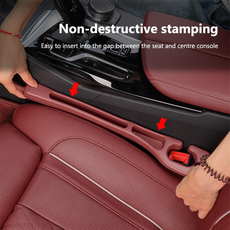 SEAMETAL 2PCS Car Seat Gap Filler Seat Leak Proof Filling Strip Universal Side Seam Plug Strip
