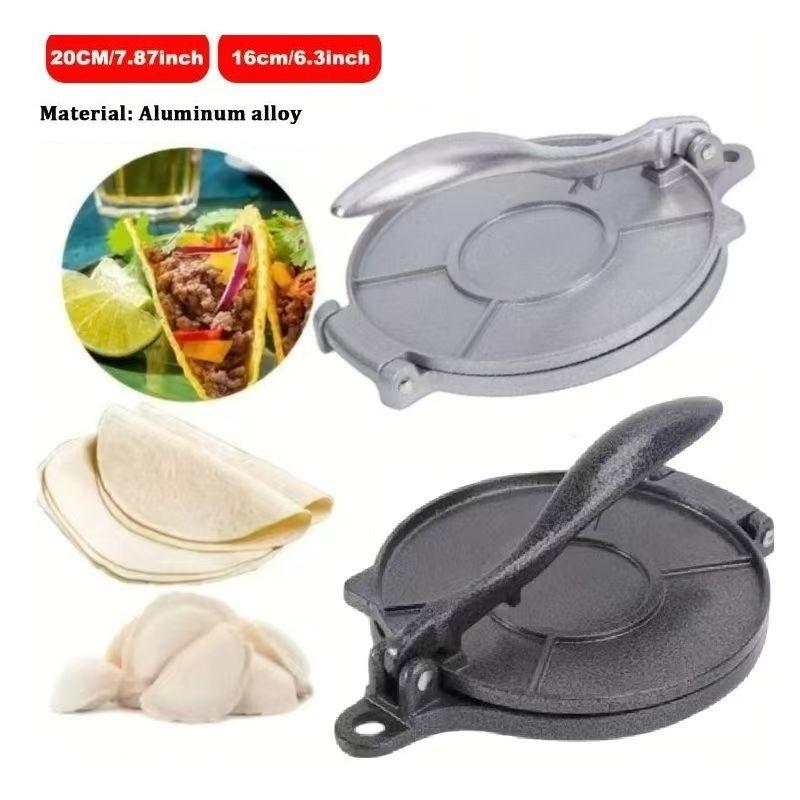 Küche Aluminiumlegierung Handbetrieben Mexikanische Tortilla-Presse Teigpresse Manuell Mais-Teigformmaschine Pfannkuchenpresse YUZI