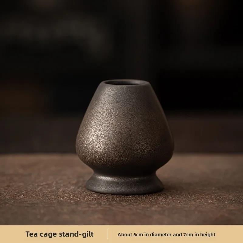 Japanese Bamboo Matcha Whisk Set - Zen Tea Ceremony Tools with Coarse Clay Whisk & Bowl, Traditional Gift for Tea Lovers