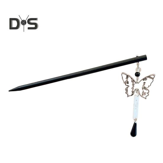 

Китайский древний стиль, палочка для волос, металлическая подвеска, кисточка, палочка для еды ручной работы, женская бахрома, дизайн, прическа, аксессуар B