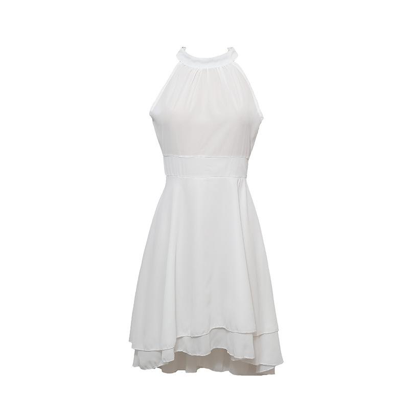 New Chiffon Midi Dress | Off-Shoulder Sleeveless W/ Ruched Waist - Solid Color Elegant Bodycon Dress for Evening & Cocktail (Slim Fit)