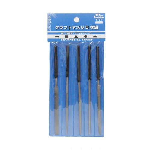 Mineshima Craft File Set of 5, Hobby Tool H-14