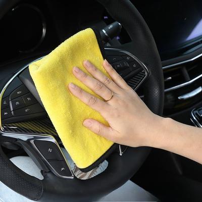 1-10 Stück Mikrofaser-Reinigungstuch Verdickt Weiches Trockentuch Auto Karosserie Waschtücher Doppellagig Saubere Lappen Auto Zubehör