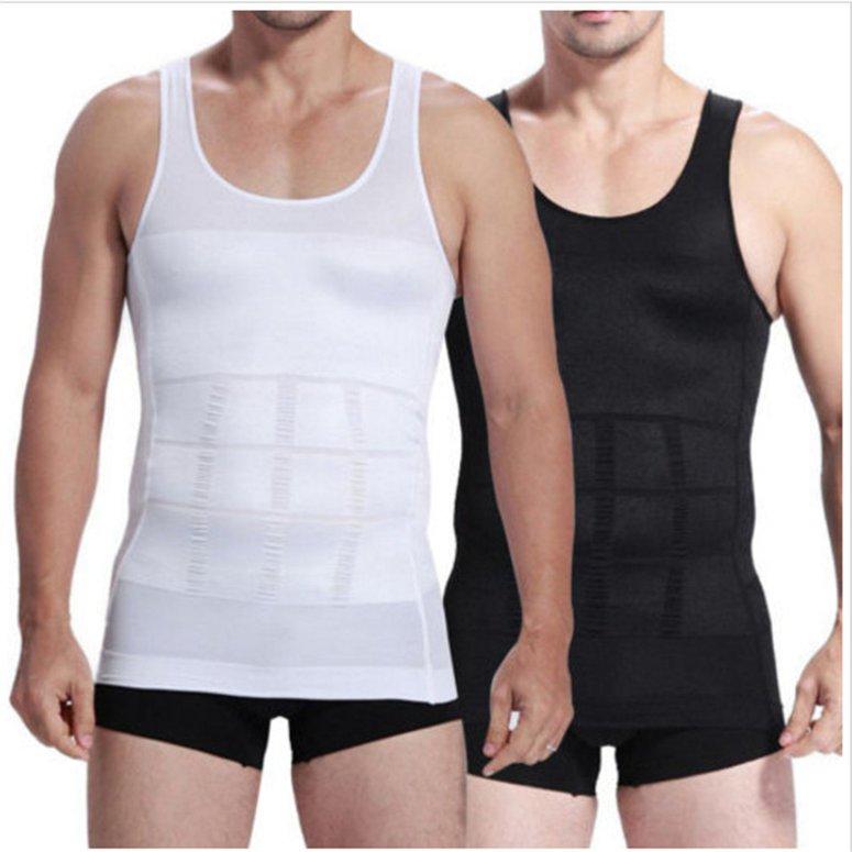 Herren Body Shaper Weste 2-teilig - Kompressionsshirt Für Schlanke Taille Und Fitness