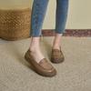 Cowhide Suture Genuine Leather Mother Shoes Women's Spring Soft Sole Soft Surface Single Shoes Women's Middle-aged and Elderly Casual Leather Shoes