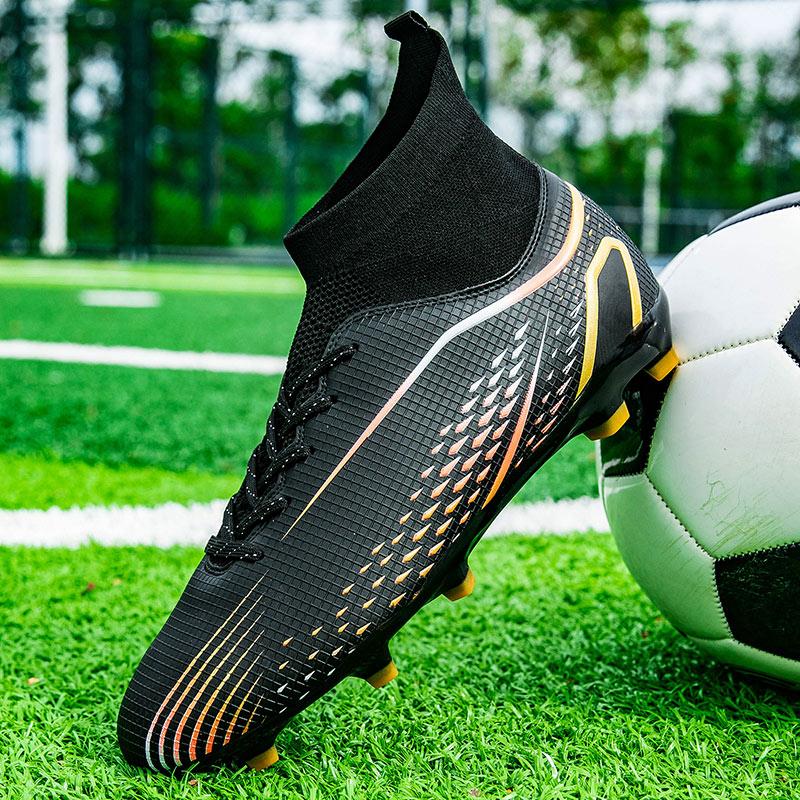 33-46 Buty piłkarskie unisex Wysokie elastyczne skarpetki, buty treningowe ze sztucznym kapitanem na świeżym powietrzu