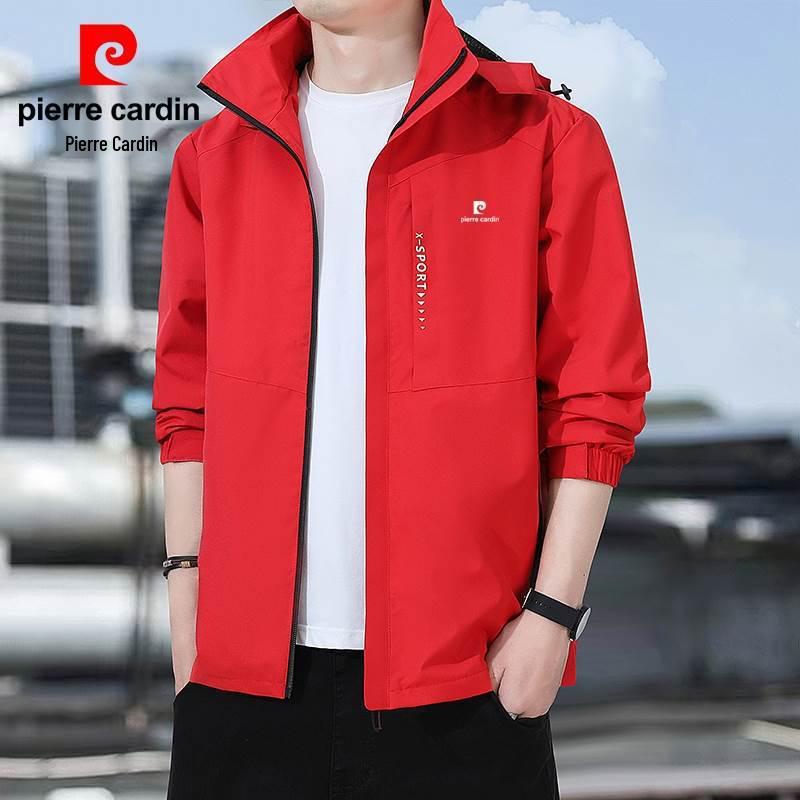 Pierre Cardin Men's Waterproof Windbreaker: Loose-Fit Casual Jacket for Spring & Autumn