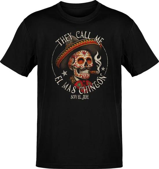 El Mas Chingon El Jefe Old School Tee S разноцветный