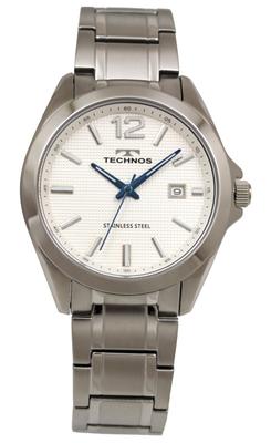 [Technos] Datumsuhr T9C16SS Herren Silber