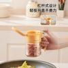 Press the Open Lid Glass Seasoning Jar, Chicken Essence Seasoning Jar, Seasoning Jar, Salt Jar, Household Kitchen Seasoning Bottle Jar Set.