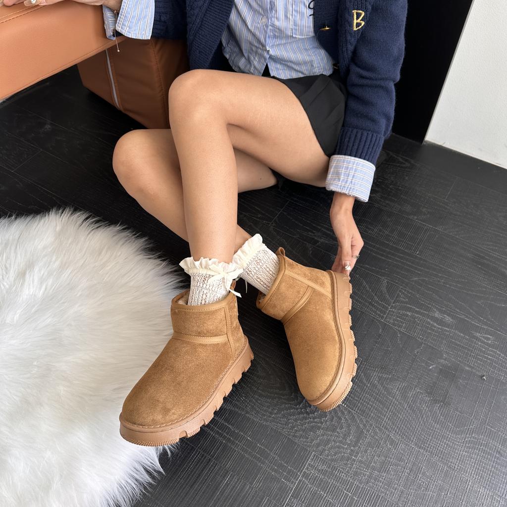 Fashion New Women Winter Ultra Mini Boots Designer Australian Platform Leather Warm Ankle Fur Booties Luxury Snow Boots